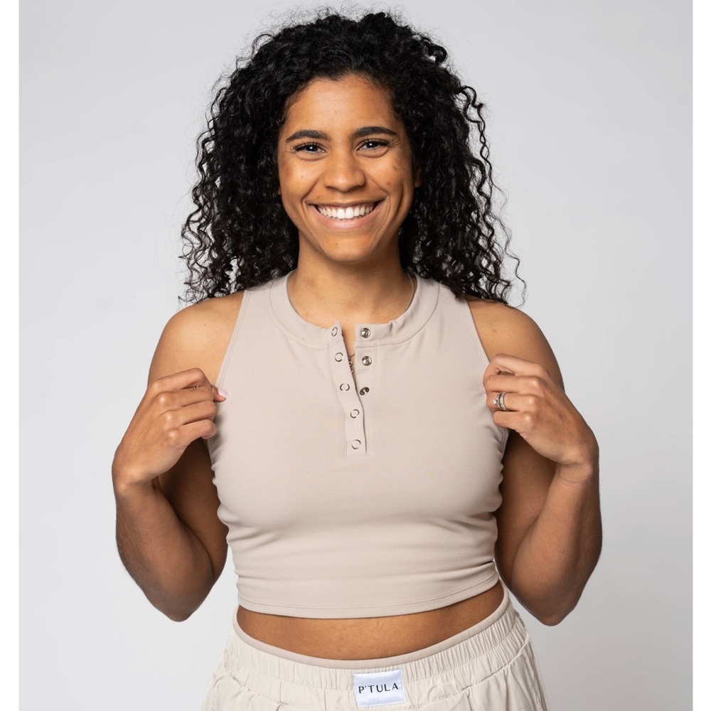 P’tula Sand Henley Crop
